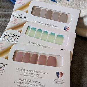 Color Street Pastel Nail Polish Strips Trio